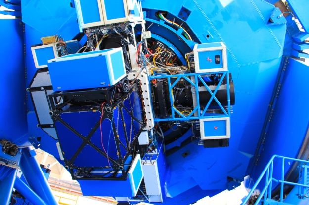 Inner workings and instrumentation attached to the telescope